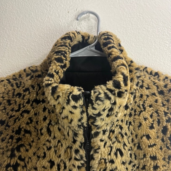 Kristen Blake Vintage Reversible Fur Faux Leopard Vest Size Large - Picture 2 of 10